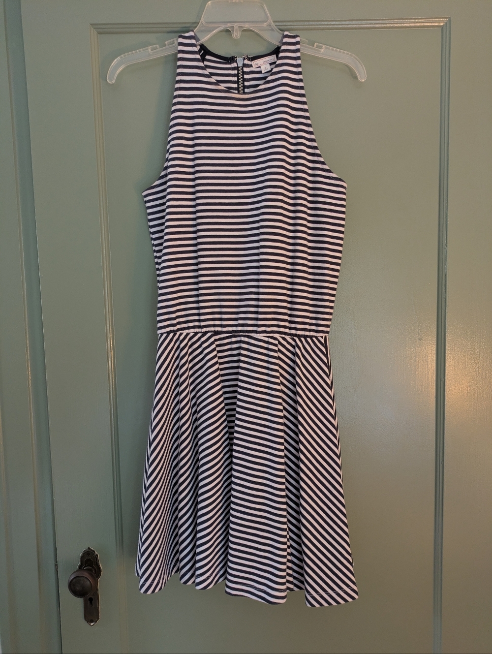 Gap Sleeveless Navy & White Striped Dress